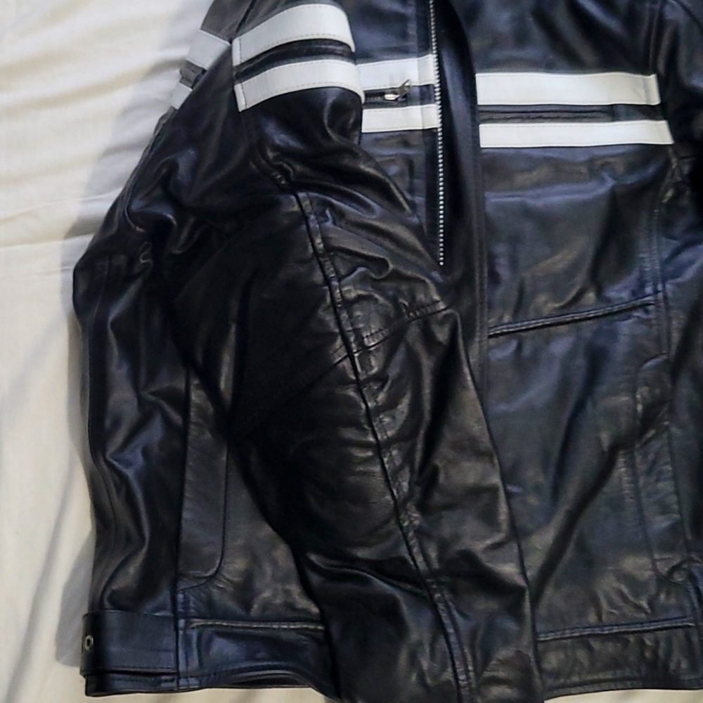 *New Motorcycle Buffalo Nappa jacket - Picture 2 of 4